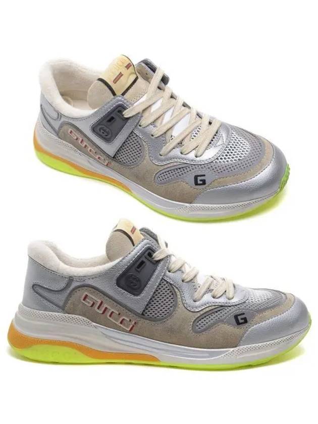 Ultraface Low Top Sneakers Silver Metallic - GUCCI - BALAAN 2