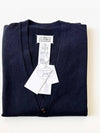 Cashmere Back Stitch Cardigan Navy - MAISON MARGIELA - BALAAN 3