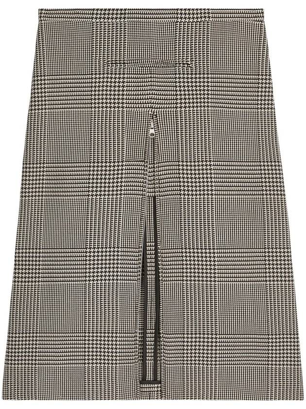 Courrèges Zipped Prince Of Wales Midi Skirt - COURREGES - BALAAN 1