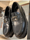 Margaret Triomphe Frame Calfskin Loafers Black - CELINE - BALAAN 5