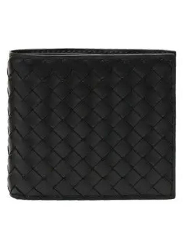 Intrecciato Weaving Half Wallet Black - BOTTEGA VENETA - BALAAN 2