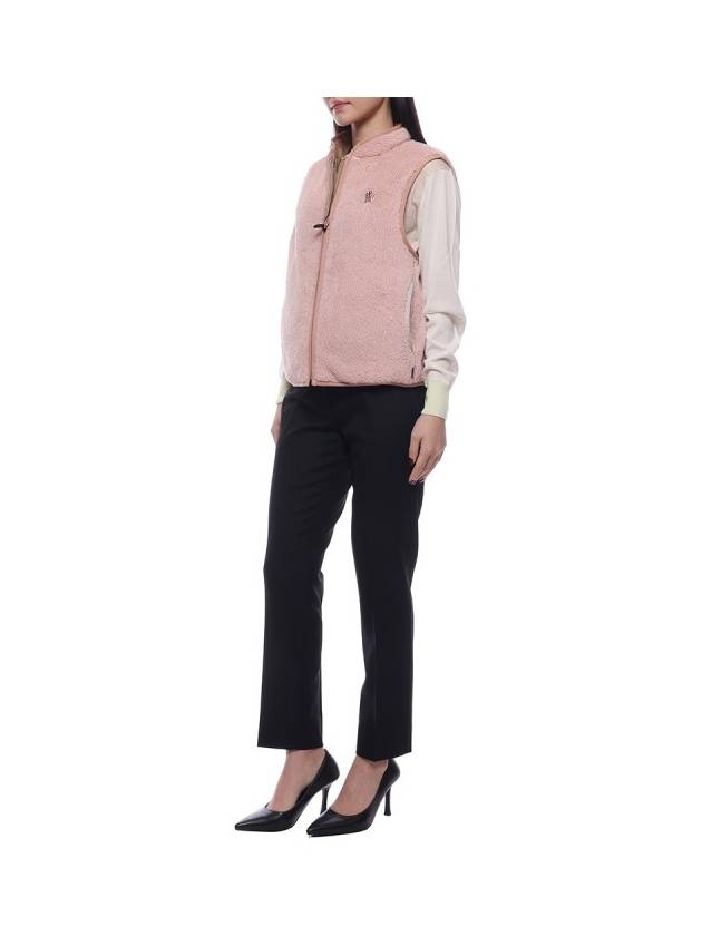 Women's Grenoble Reversible Teddy Nylon Vest Light Pink - MONCLER - BALAAN 5