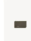 Paris Fragments Zip Leather Card Wallet Light Musk - SAINT LAURENT - BALAAN 2