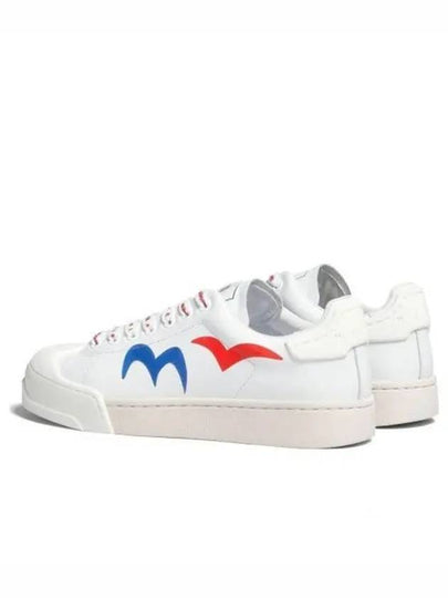 Plain Toe Rubber Sole Low Top Sneakers White - MARNI - BALAAN 2