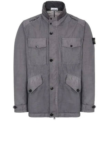 Light Pocket Zip Up Jacket Grey - STONE ISLAND - BALAAN 1