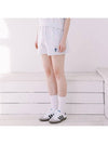 Woman Hank Logo Shorts White Melange Gray - MACASITE - BALAAN 1