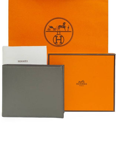 Citizen Twill Compact Card Wallet Gris Meyer - HERMES - BALAAN 2