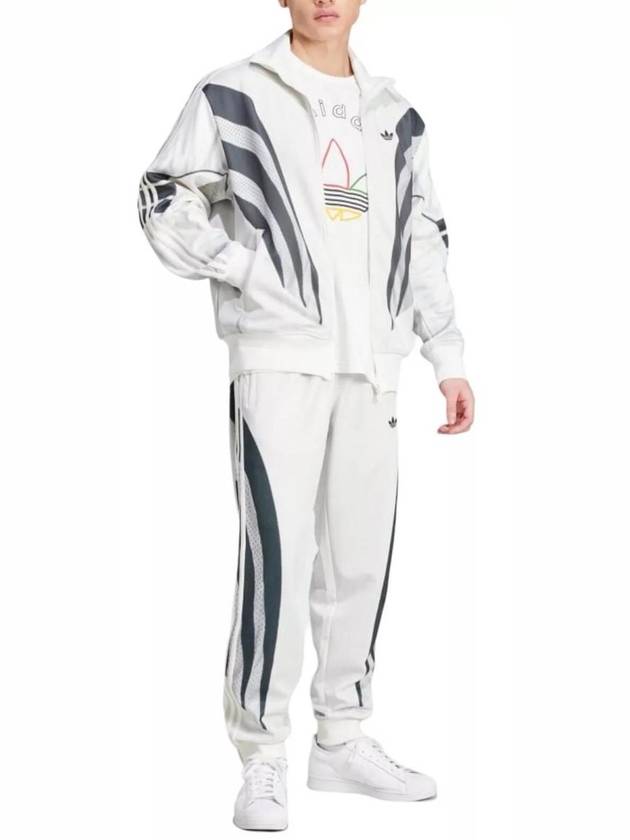 3 Stripe Print Track Jacket White - ADIDAS - BALAAN 3