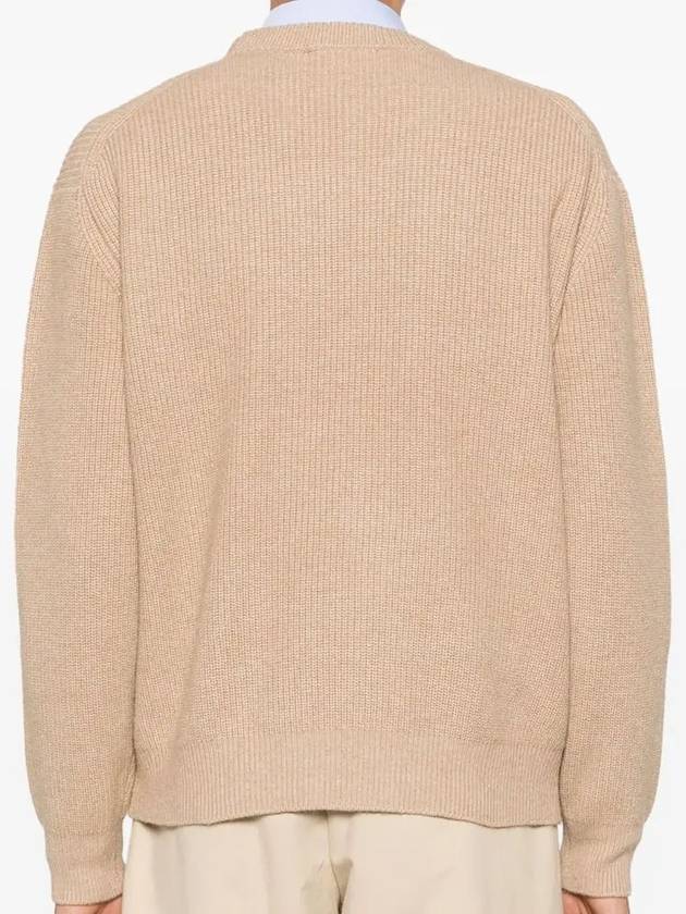 Maison Kitsune Bold Fox Head Patch Men s Wool Knit LM00818 H251 - POLO RALPH LAUREN - BALAAN 4