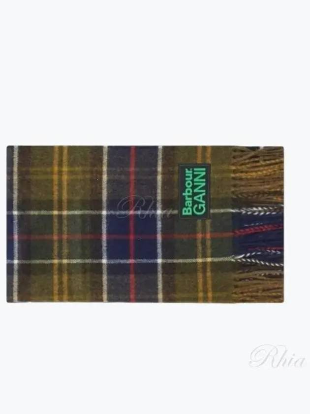 Tartan Check Wool Muffler - BARBOUR - BALAAN 2