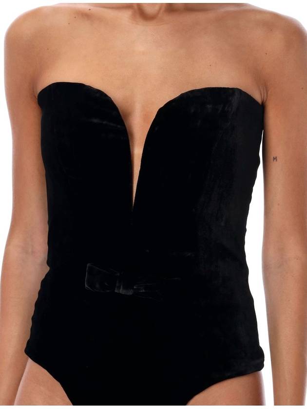 Velvet bustier body - ALESSANDRA RICH - BALAAN 3