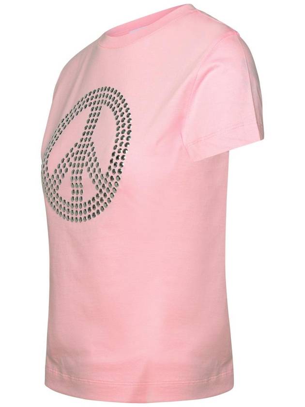 Short Sleeve T-Shirt A0711 32620222 Pink - MOSCHINO - BALAAN 3