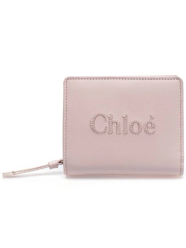 Sense Soft Leather Half Wallet Pink - CHLOE - BALAAN 2