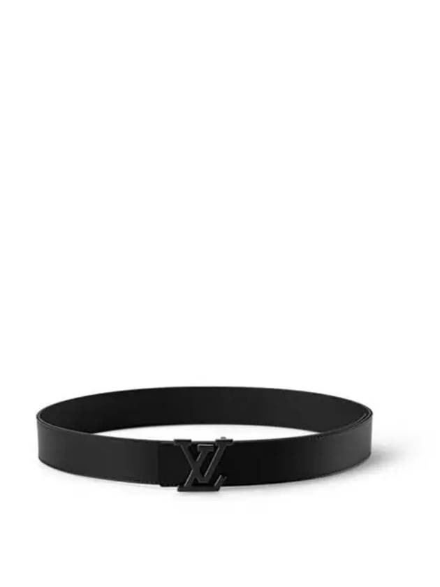 LV Aerogram 35MM Leather Belt Black - LOUIS VUITTON - BALAAN 4