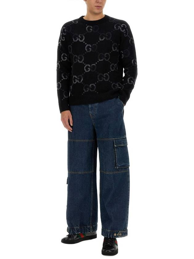 Denim Straight Pants 774082 XDCS94447 - GUCCI - BALAAN 3