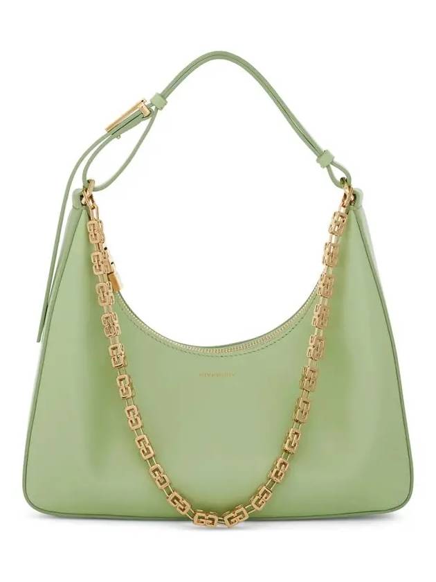 Moon Cut Chain Shoulder Bag Green - GIVENCHY - BALAAN 3