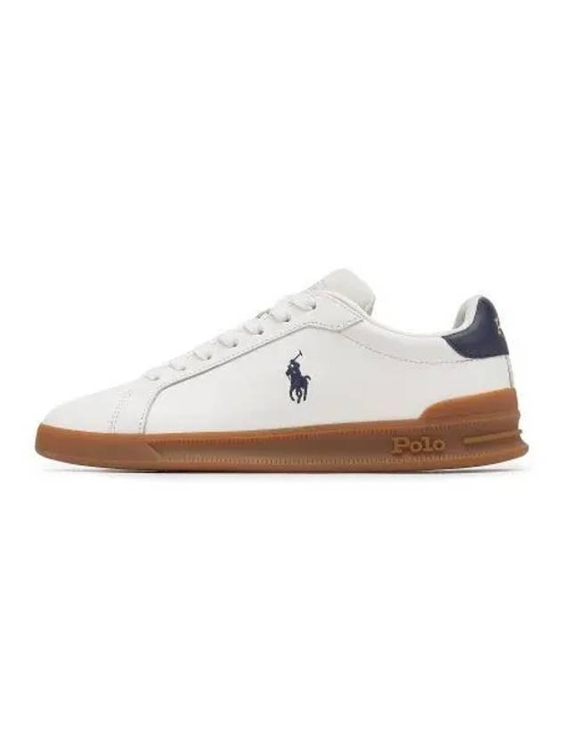 Heritage Court II Leather Sneakers White - POLO RALPH LAUREN - BALAAN 1