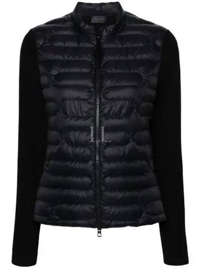 Women's Padded Cotton Zip-Up Cardigan Black - MONCLER - BALAAN 2