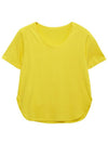 U-Neck Cotton Short Sleeve T-Shirt - RS9SEOUL - BALAAN 3