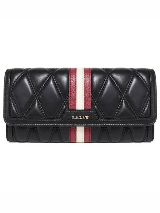 DINNEY quilted long wallet black QT F190 1213236 - BALLY - BALAAN 1