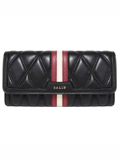 DINNEY quilted long wallet black QT F190 1213236 - BALLY - BALAAN 1