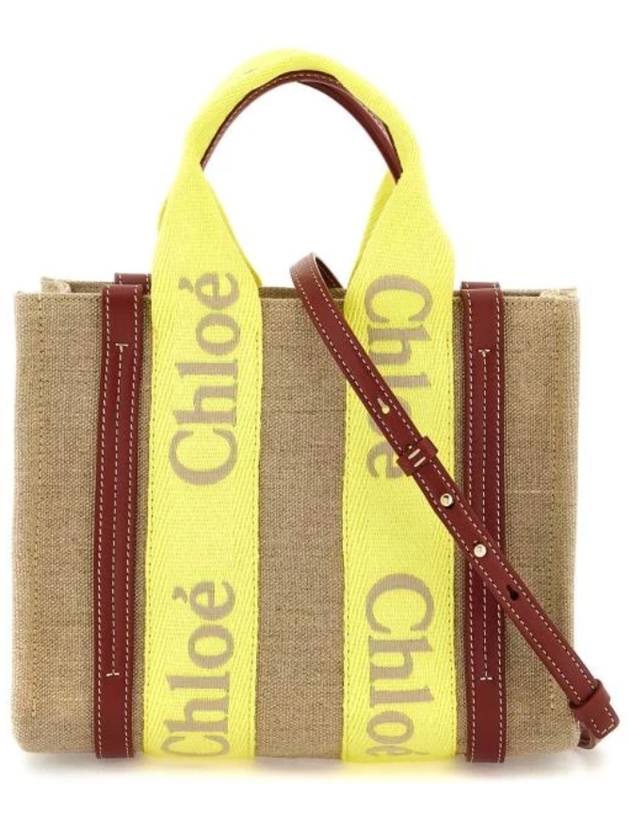 Woody Linen Small Tote Bag - CHLOE - BALAAN 2