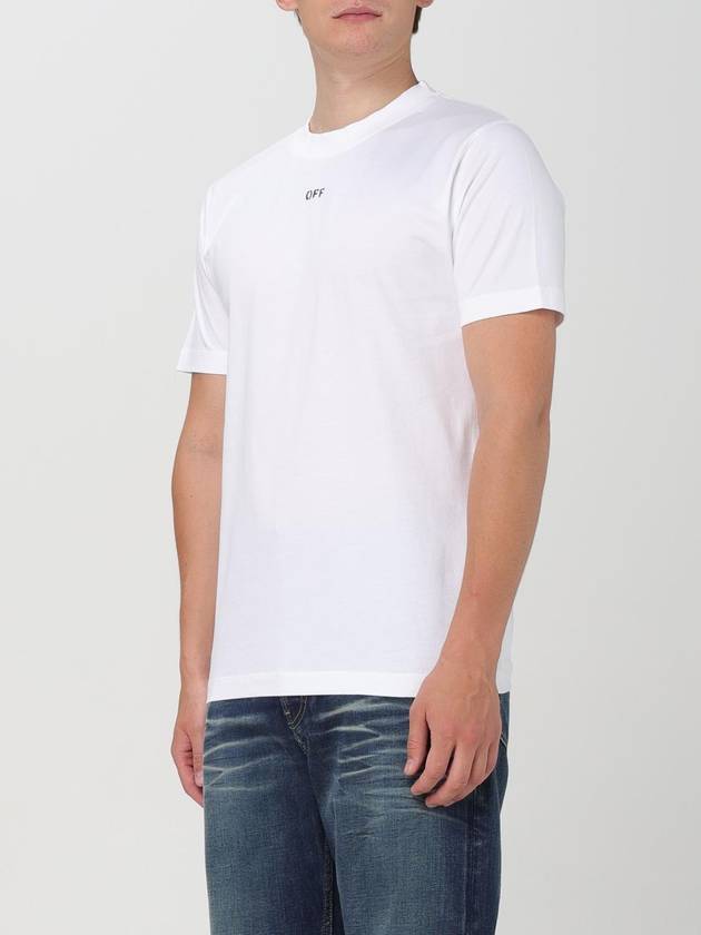 Short Sleeve T-Shirt OMAA027C99JER017 0110 White - OFF WHITE - BALAAN 5