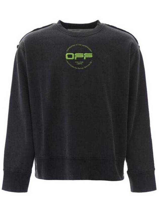 hand graphic print sweatshirt black - OFF WHITE - BALAAN 1