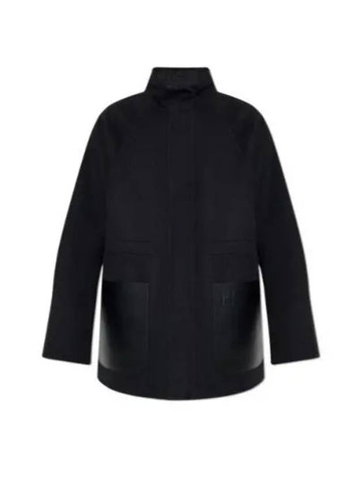 Wool Jacket Black - FENDI - BALAAN 2