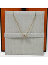 Mini Pop H Pendant Necklace Gold Marron Glace - HERMES - BALAAN 2