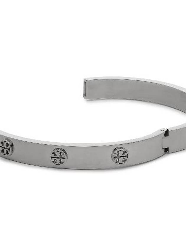 Miller Hinged Stud Bangle Bracelet Silver - TORY BURCH - BALAAN 4