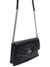 Kira Chevron Chain Long Wallet Black - TORY BURCH - BALAAN 4