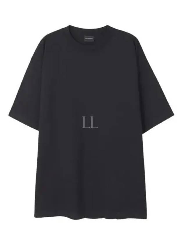 Logo Print Short Sleeve T-Shirt Black - BALENCIAGA - BALAAN 2