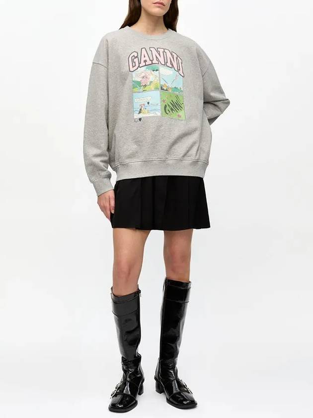 printed sweatshirt T4284 - GANNI - BALAAN 7