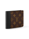 Multiple 2-Fold Bifold Wallet Brown Black - LOUIS VUITTON - BALAAN 3