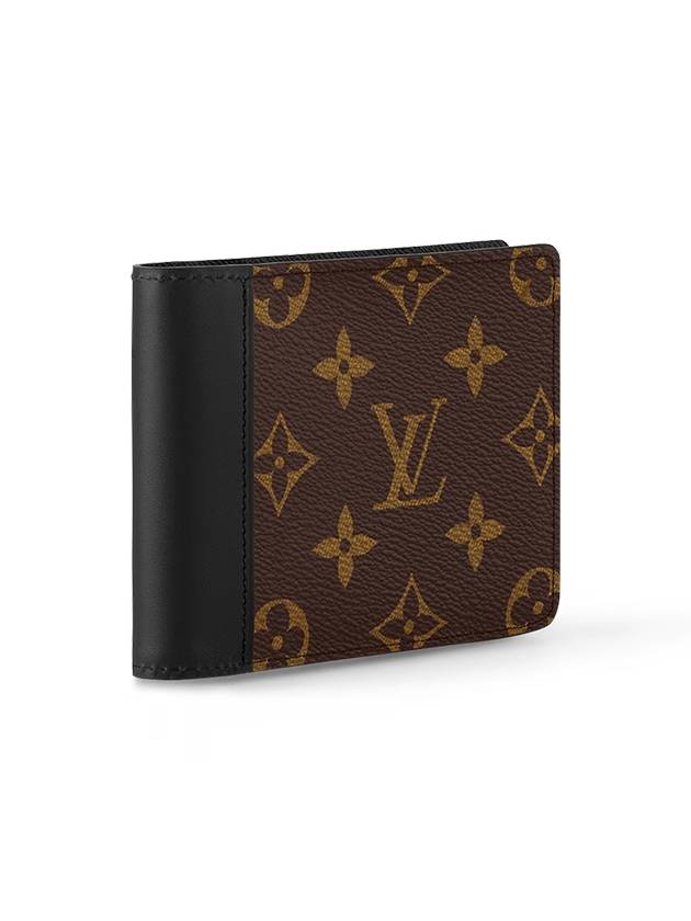 Multiple 2-Fold Bifold Wallet Brown Black - LOUIS VUITTON - BALAAN 3