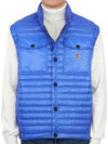 Grenoble Logo Patch Quilted Vest Blue - MONCLER - BALAAN 3