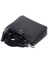 Triangle Logo Saffiano Leather Cross Bag Black - PRADA - BALAAN 5