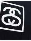 Square Logo Short Sleeve T-Shirt Black - STUSSY - BALAAN 7
