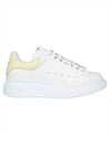 Oversized Yellow Tab Low Top Sneakers White - ALEXANDER MCQUEEN - BALAAN 1