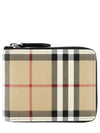 Vintage Check Zipper Round Half Wallet Beige - BURBERRY - BALAAN 2