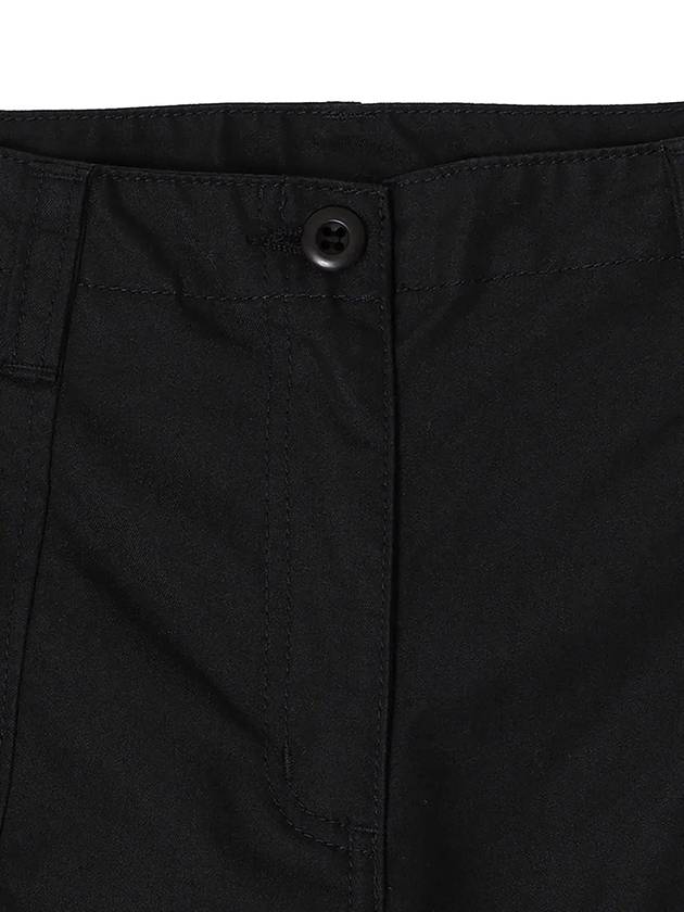 Cotton Field Wide Pants Black - NOIRER FOR WOMEN - BALAAN 5