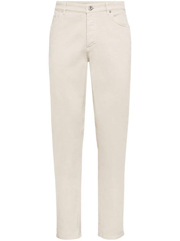 Dyed Denim Jeans Beige - BRUNELLO CUCINELLI - BALAAN 2