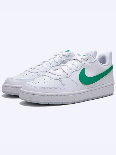 Court Borough Recraft Low Top Sneakers Green White - NIKE - BALAAN 2