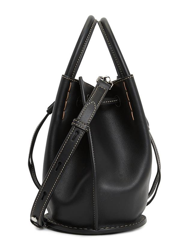 Buz Mini Leather Bucket Bag Brown - TOD'S - BALAAN 3