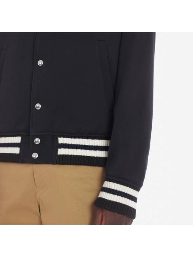 Cotton Satin Teddy Jacket Black - MAISON KITSUNE - BALAAN 6