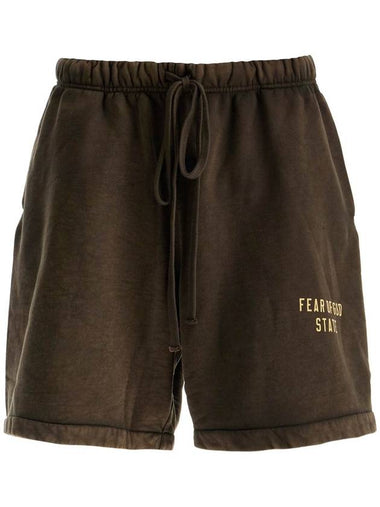 Heavy Fleece Soccer Shorts Brown - FEAR OF GOD ESSENTIALS - BALAAN 1