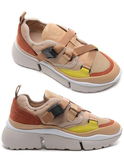 Sony Buckle Strap Low-Top Sneakers Brown - CHLOE - BALAAN 2