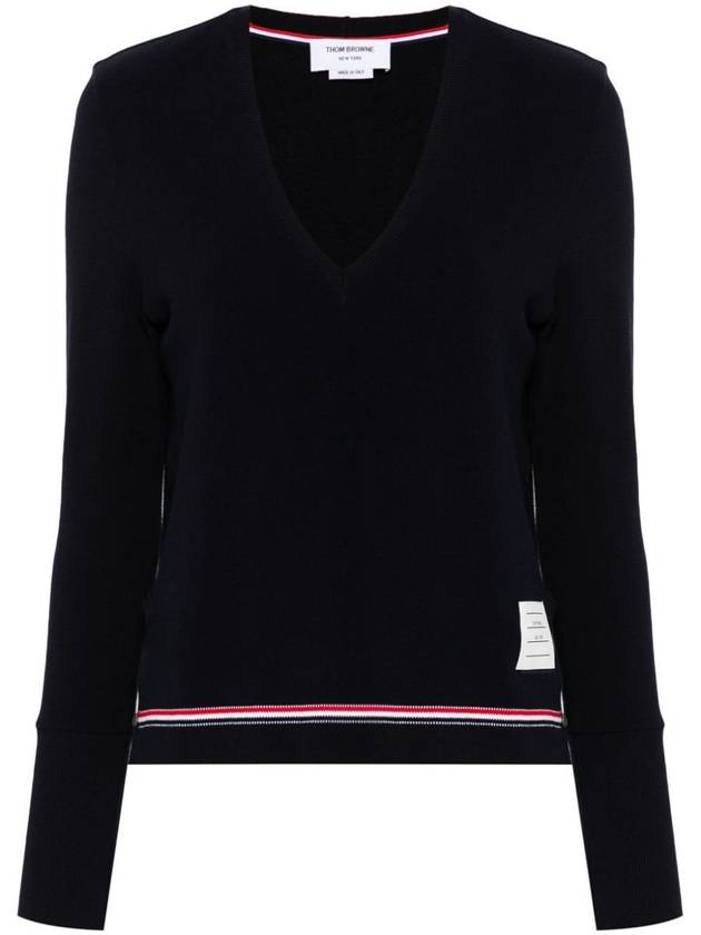 Thom Browne V Neck Top Clothing - THOM BROWNE - BALAAN 1