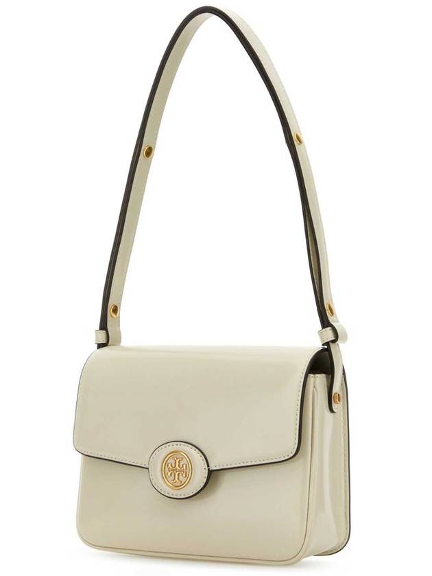 Robinson Spazzolato Convertible Logo Shoulder Bag White - TORY BURCH - BALAAN 3